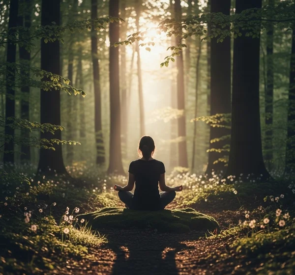 Person practicing mindfulness for trauma healing and self-care