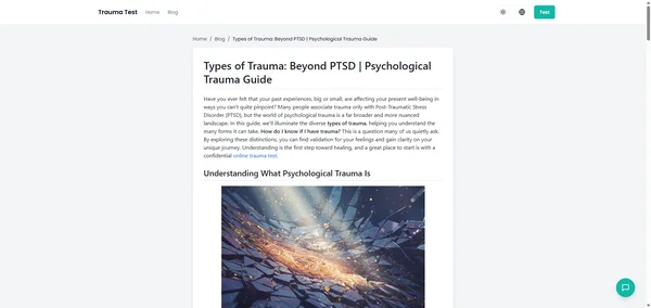 Una Guida ai Tipi di Trauma