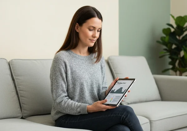 Женщина, размышляющая о результатах теста на травму, начиная путь к исцелению