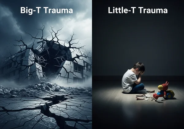Visualizing Big-T vs. Little-t trauma impacts