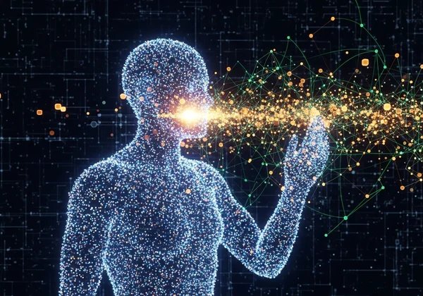 AI processing data to analyze trauma responses and patterns